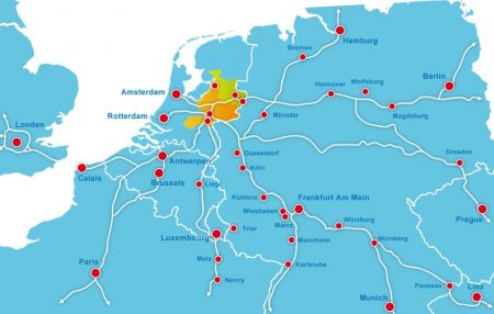 Oost NL international map.